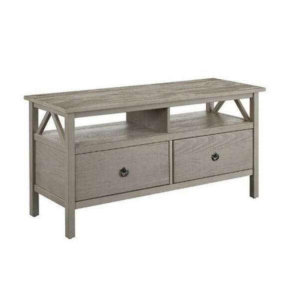 Linon Home Dcor Titian Rustic Gray Tv Stand 86158GRY01U